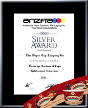 TPCC proudly won ANZFTA Top Award in "Beverage Cartons & Cups Halftone" in 2010 - HighlyCommended_TakeTheExpressoRout12oz