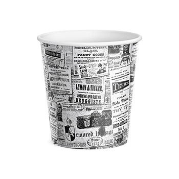 163_12oz Chip Cup Newsprint
